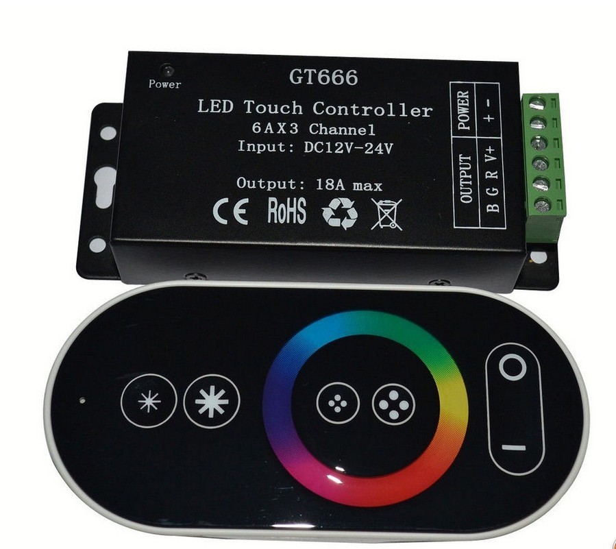 Telecommande controleur rgb noire