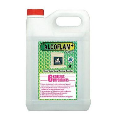 Bioéthanol Alcoflam vert + pour cheminées sans conduit.
1 Bidon de 5 Litres à 24,90 € TTC
1 carton de 3X5 Litres : 67,00 € TTC
Retrait en magasin uniquement
