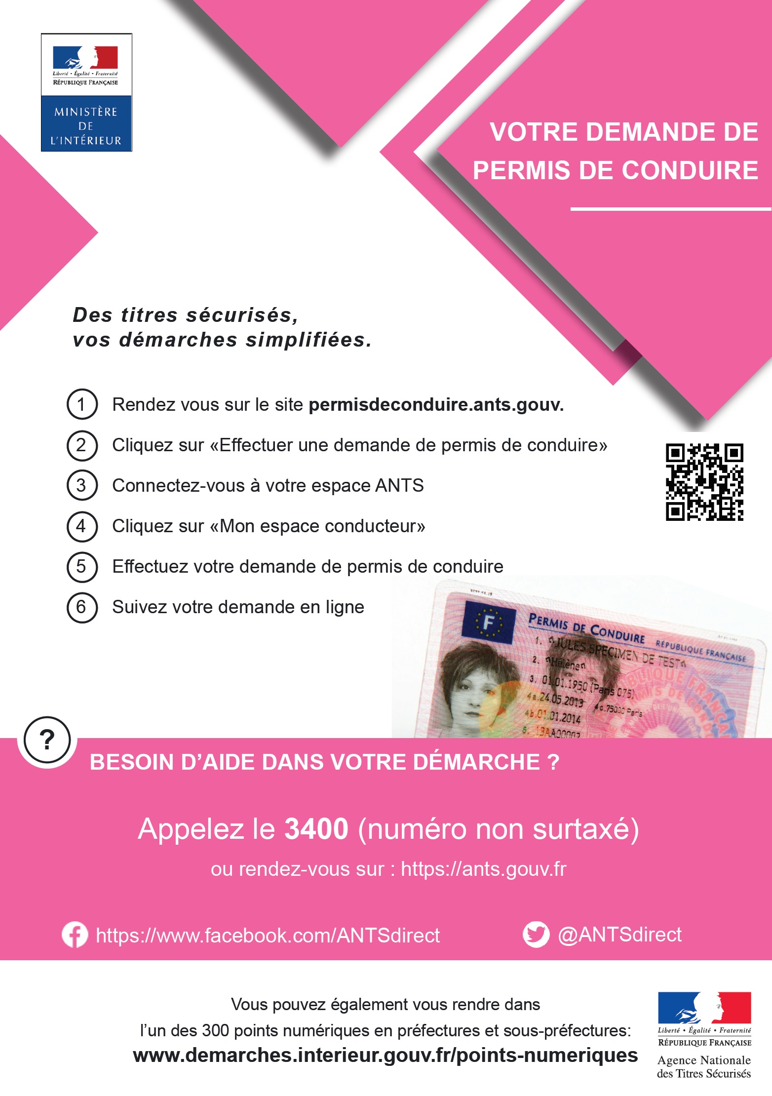Demande permis de conduire