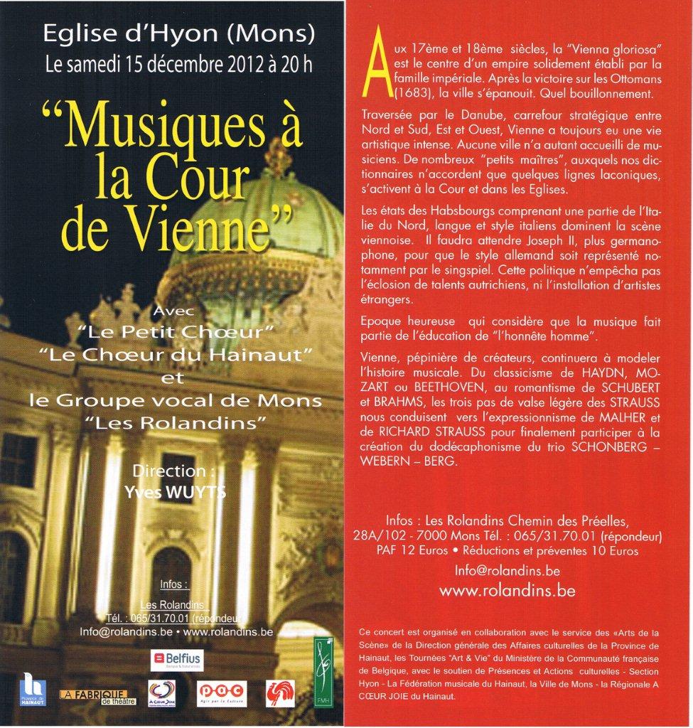 Musiques a la cour de vienne hyon 15 12 15