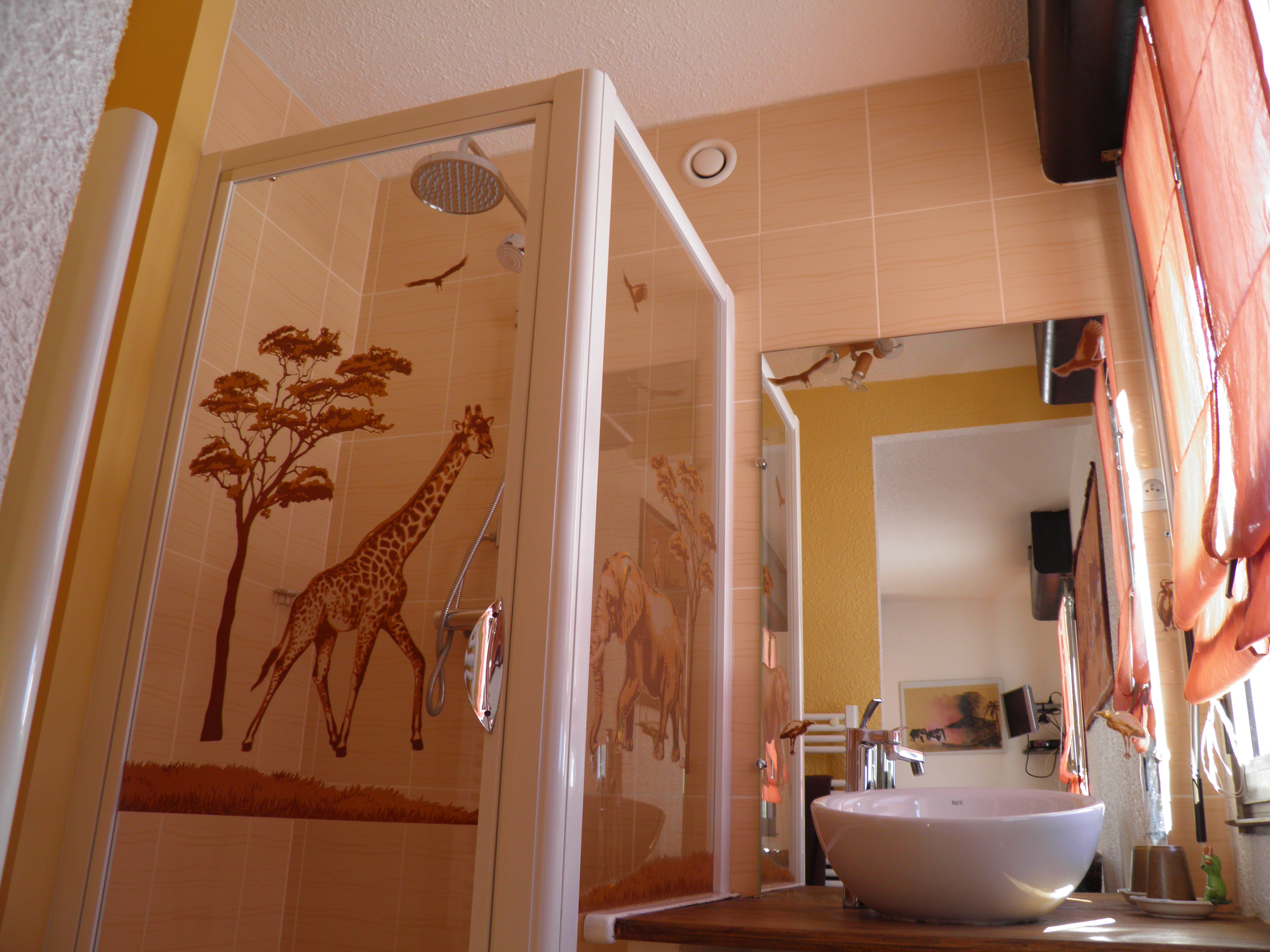 Salle de douche voyageur