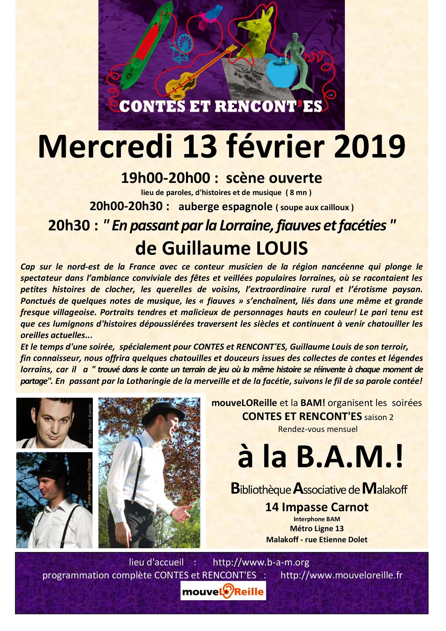 
http://contes.blog.lemonde.fr/2019/02/14/contes-et-rencontes-a-malakoff-guillaume-louis-est-passe-par-la-bam-sans-ses-sabots-mais-avec-ses-instruments-et-de-lhumour/