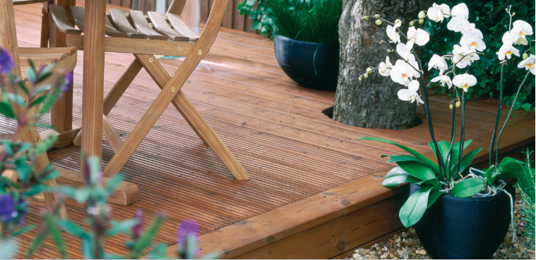 Terrasse thermochauffe