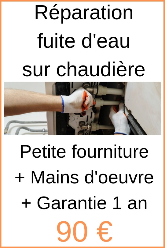 Réparation fuite chaudière Alfortville
