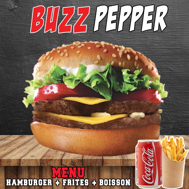 Menu pepper royal burger