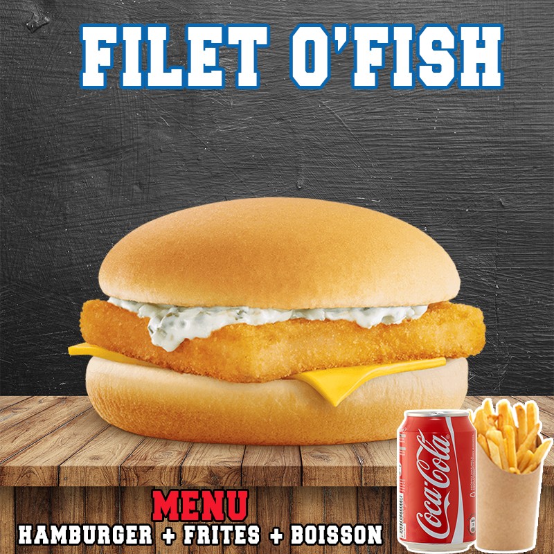 Menu filet o fish livraison de burger halal 