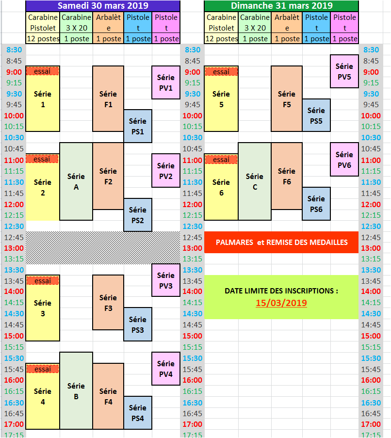 Planning departementaux edt