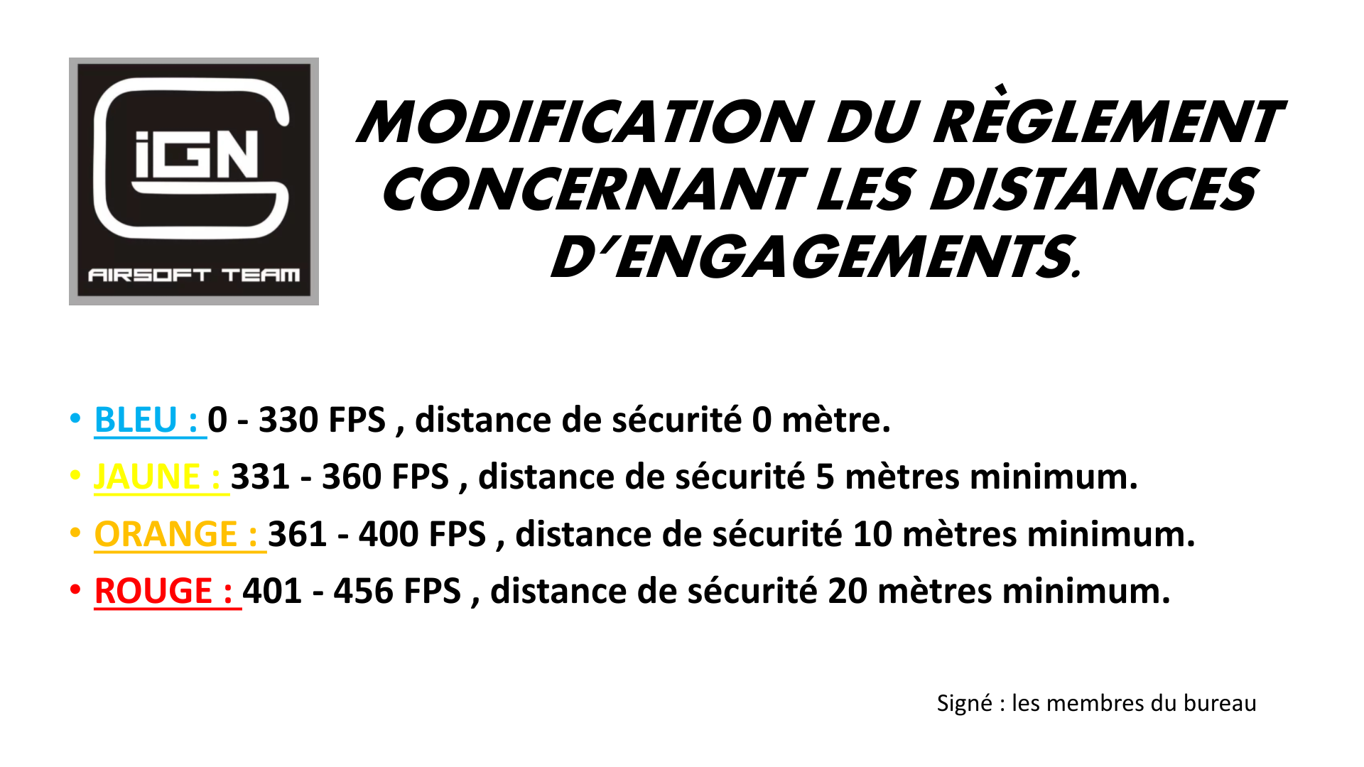 Regles engagement paysage