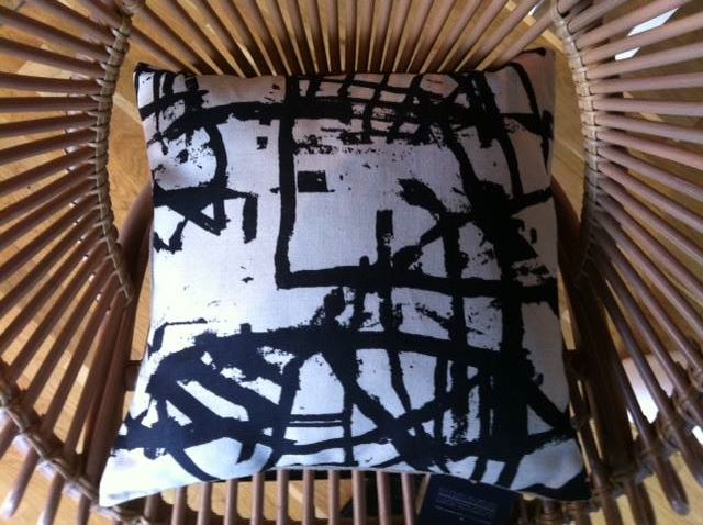 Coussin Leligne coussin Map Coal format 30X50 et 50X70