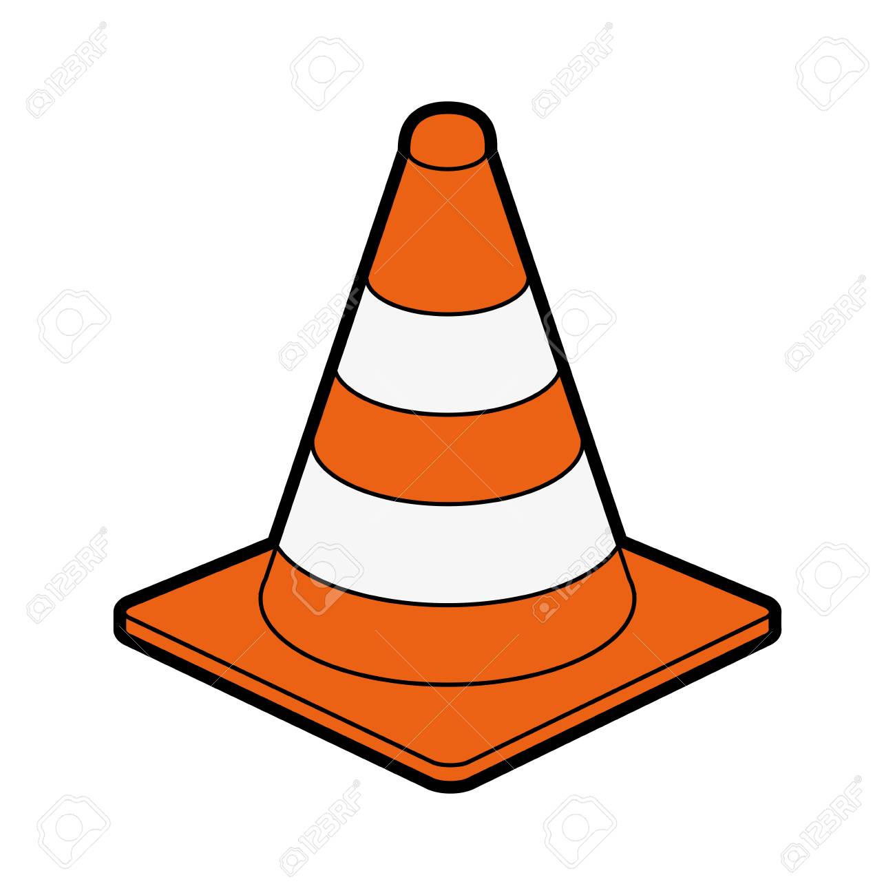 79651241 cone de signalisation en cours de construction connexes icone image vector illustration design