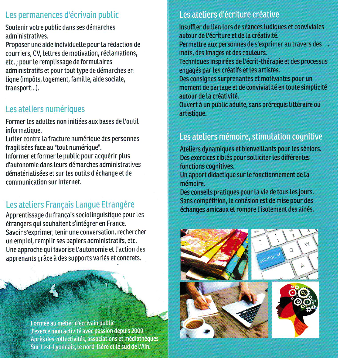 Intervenante culturelle activites 