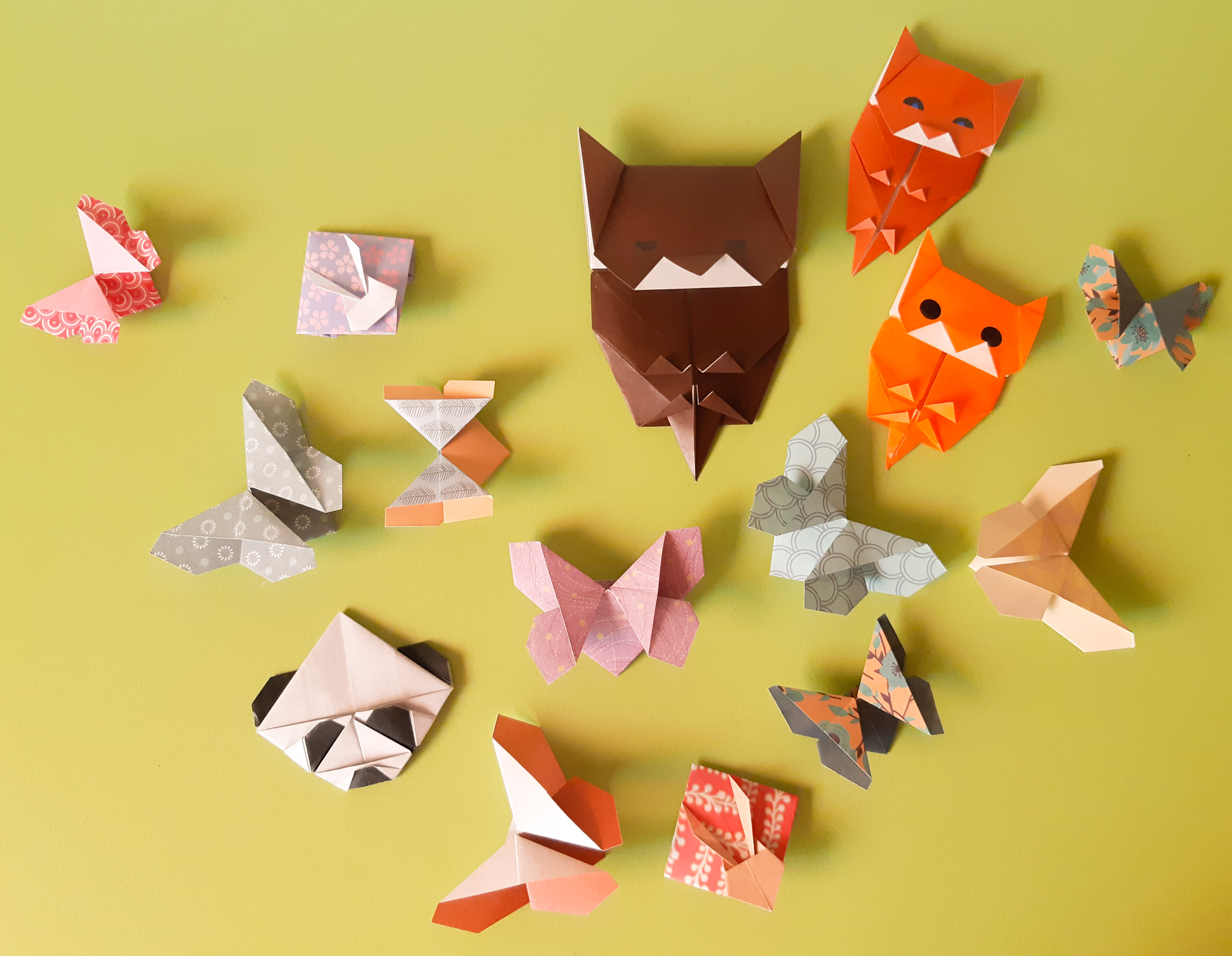 Marque-pages animaux (panda, papillon, chat, lapin) 1€
