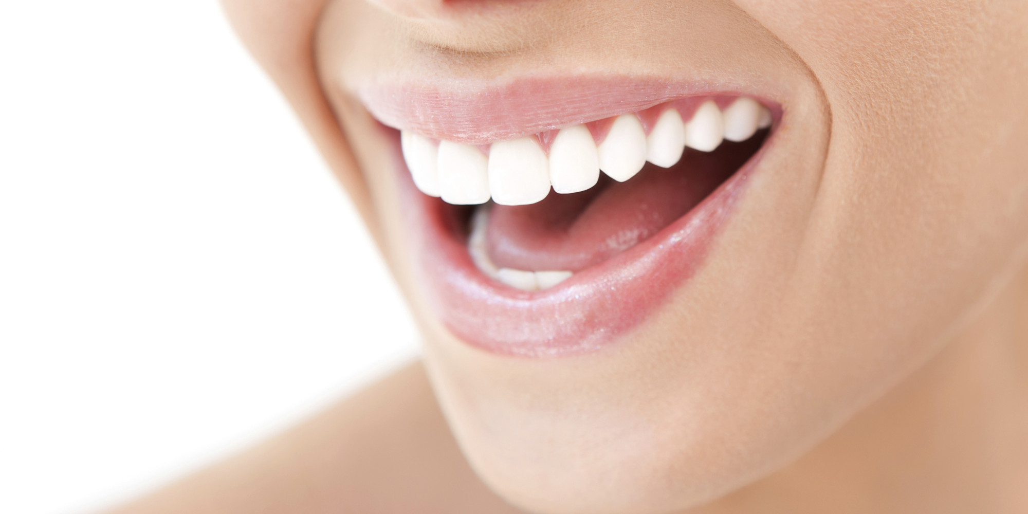 O woman open mouth smile facebook