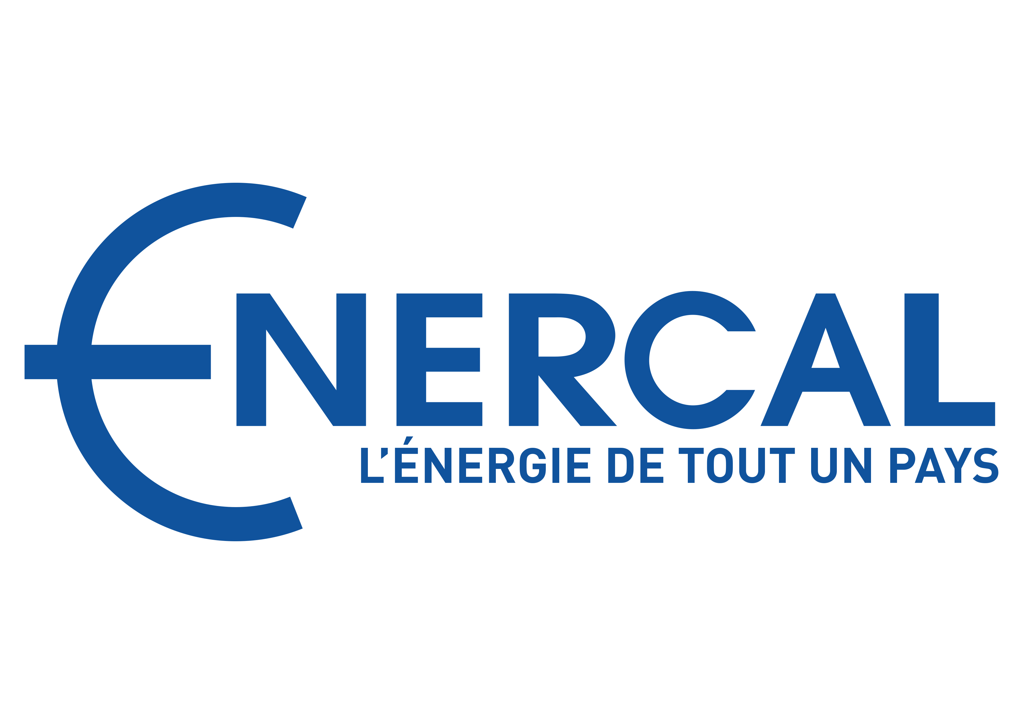 Logo enercal bleu