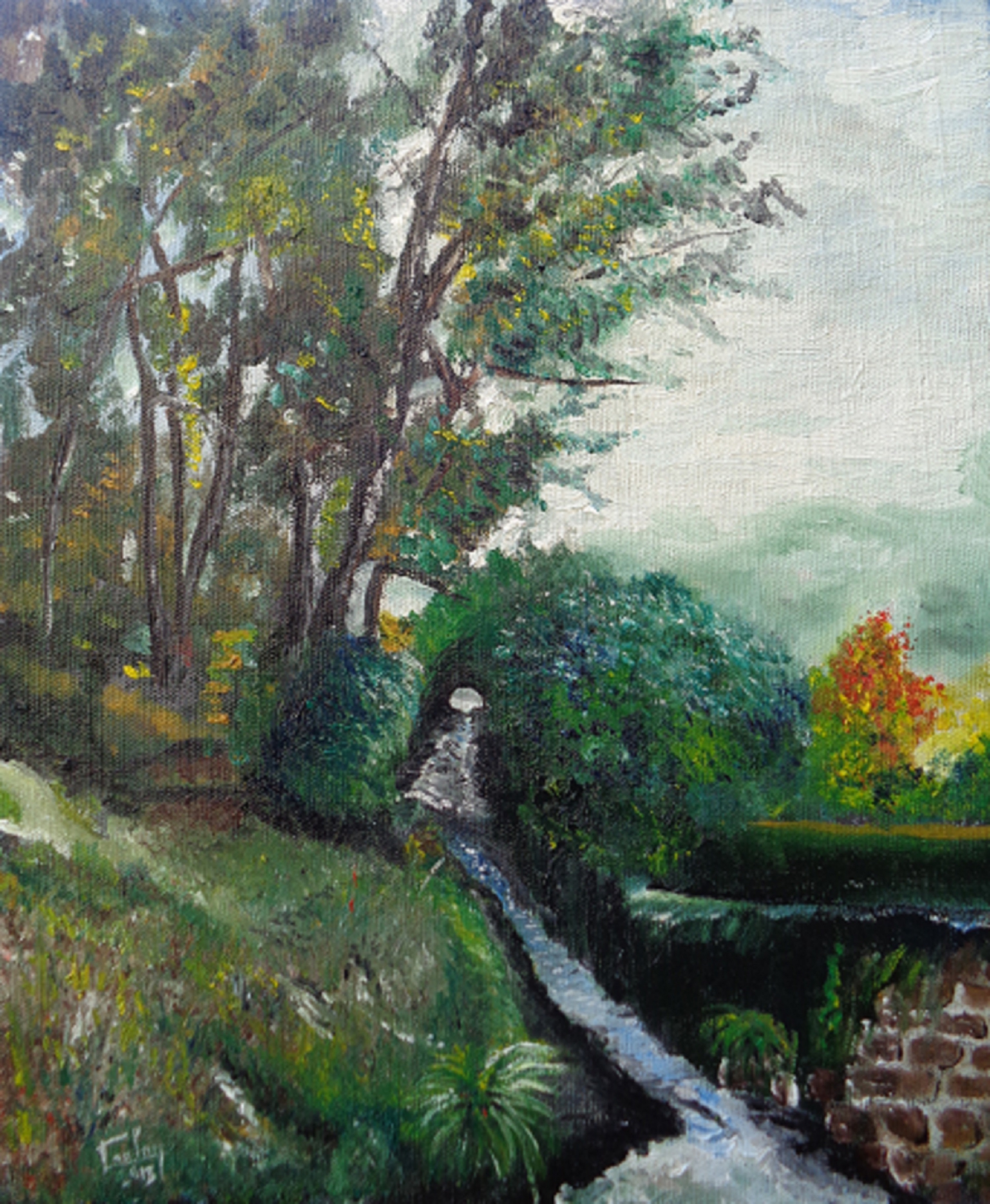 Le clos du meunier Huile sur toile 38X48 220 
