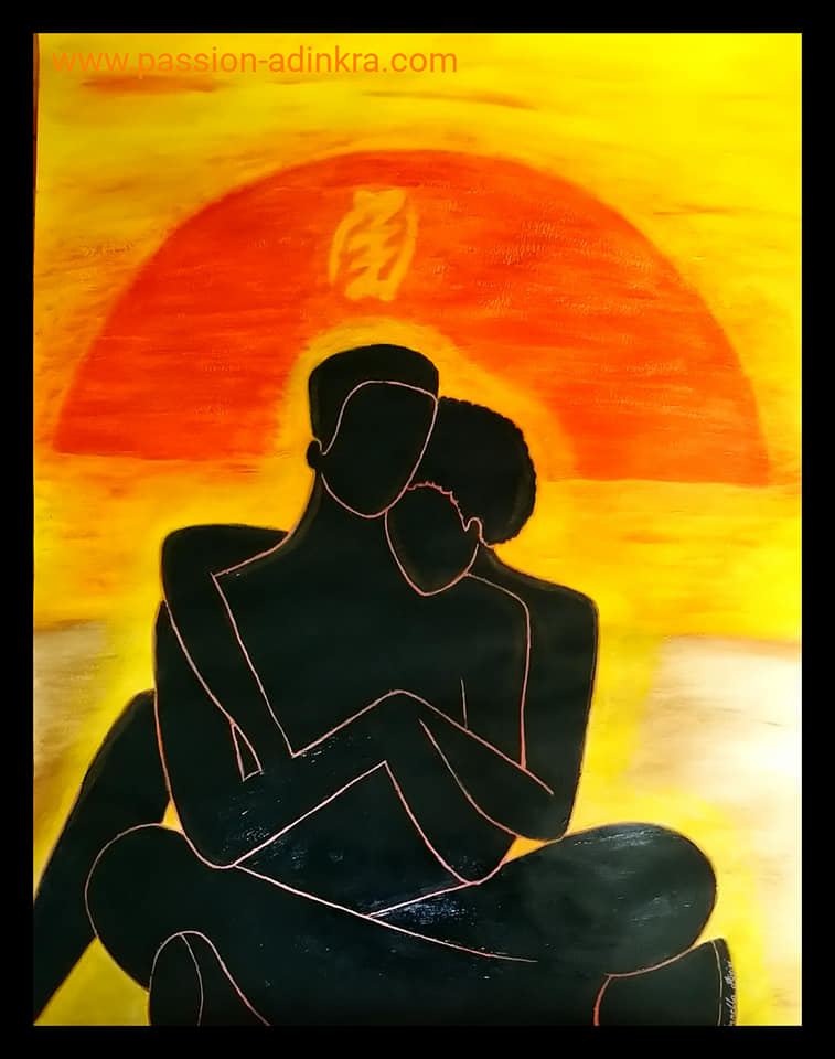 Unconditional - The Twin Flames (2016) by Ornella Ayivi
Acrylic paint on 65x50cm paper