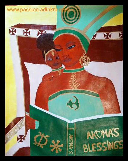 Akoko Nan - The Nurturer (2018) by Ornella Ayivi
Acrylic paint on 65x50cm paper