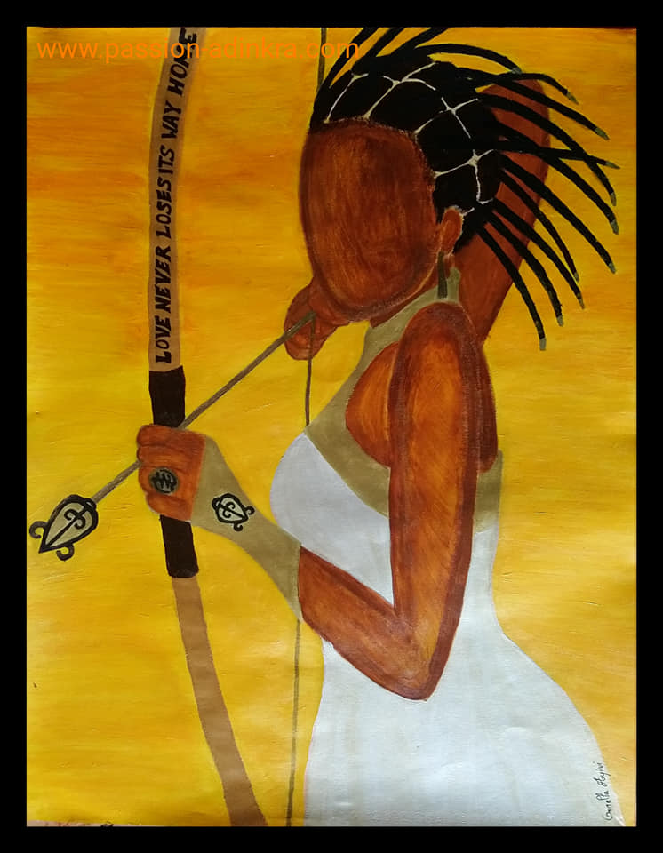 Odo's Mission (2016) by Ornella Ayivi
Acrylic paint on 65x50cm paper