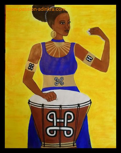 Mpatapo (2018) by Ornella Ayivi
Acrylic paint on 65x50cm paper