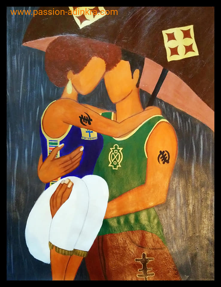 Eban - Safe in Love (2017) by Ornella Ayivi
Acrylic paint on 65x50cm paper