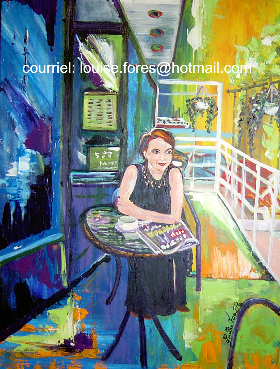 295 femme assise au cafe