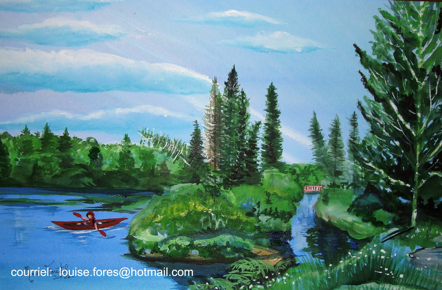 405 take a kayak avec courriel 