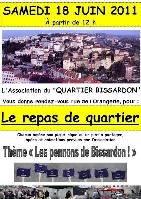 Affiche repas de quartier 2011