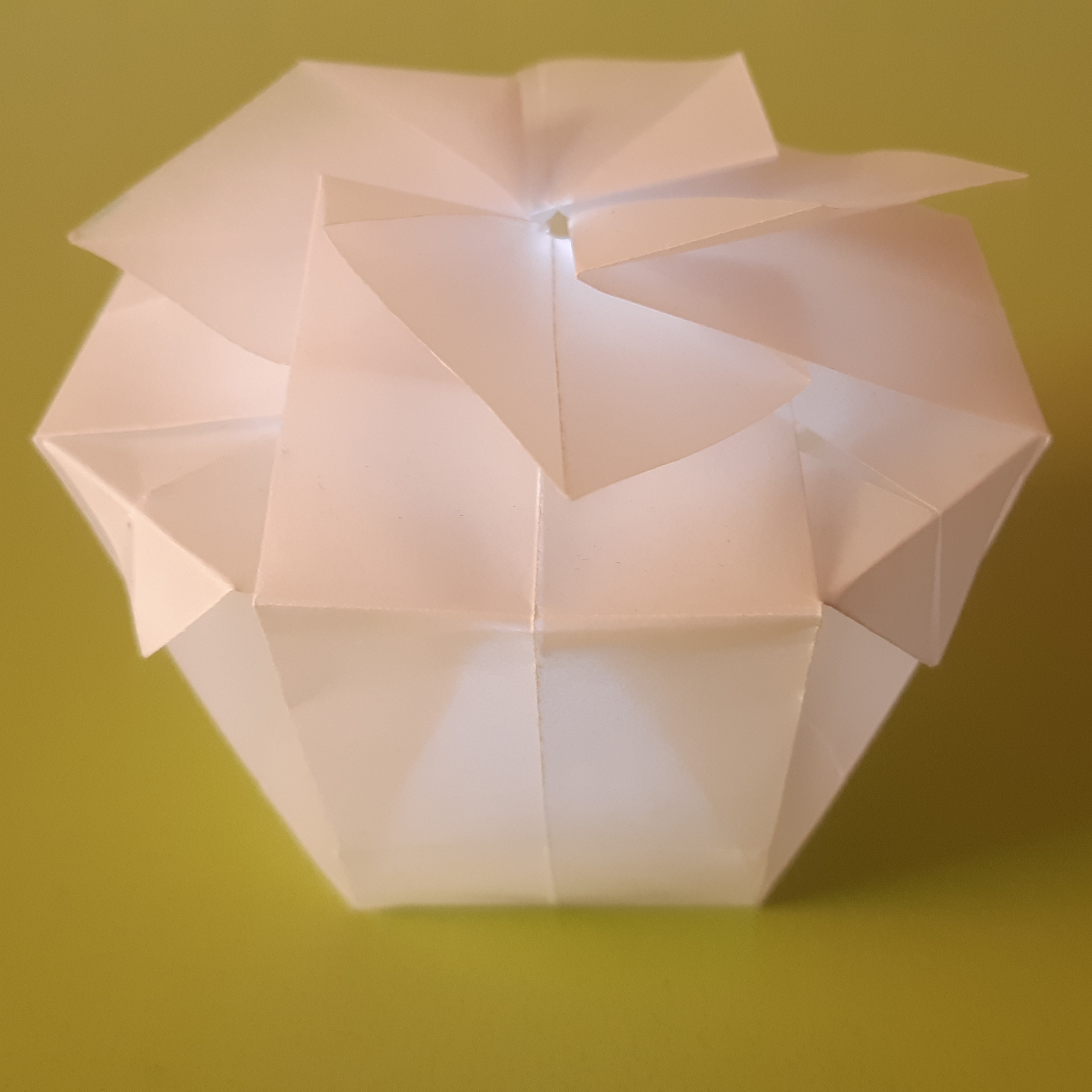 photophore Lanterne en papier calque avec led 3€
(~ Ø 7,5 x h 5 cm)