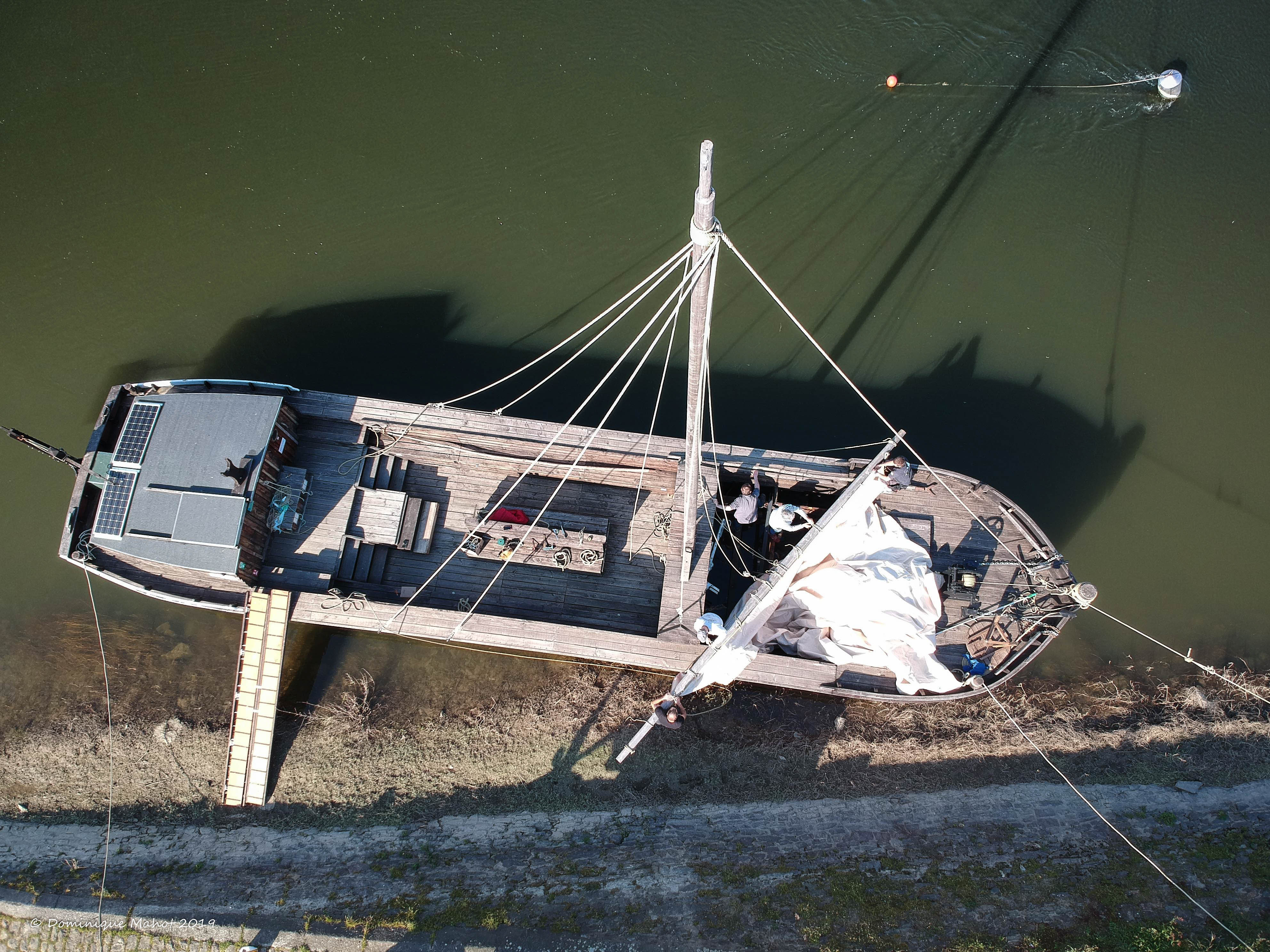 2019 03 30 vue dessus en cours d installation de voile