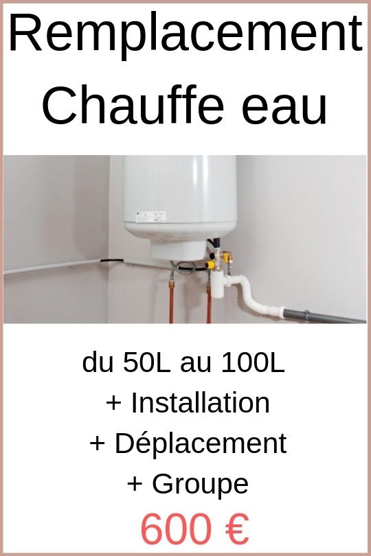 Remplacement chauffe eau Le Chesnay