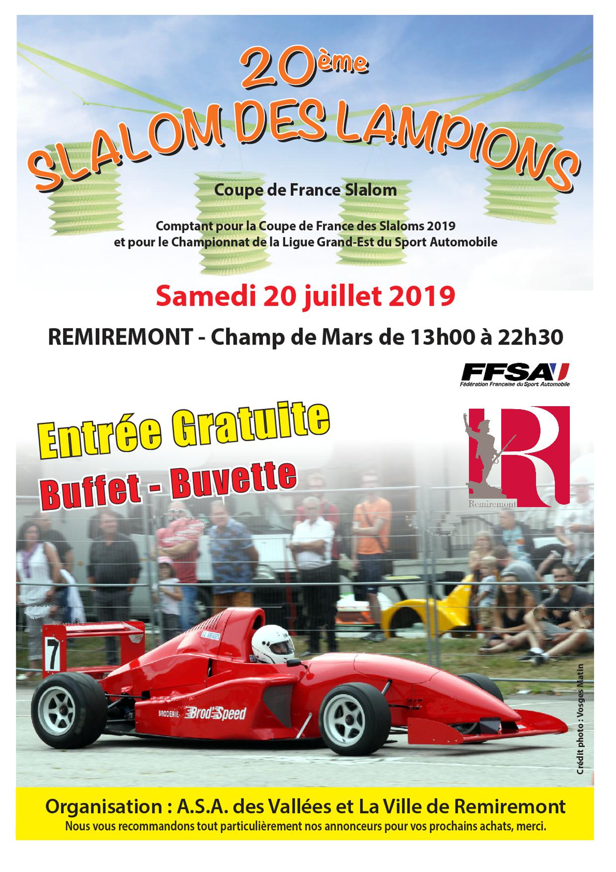 Affiche Slalom 2019 Logo V