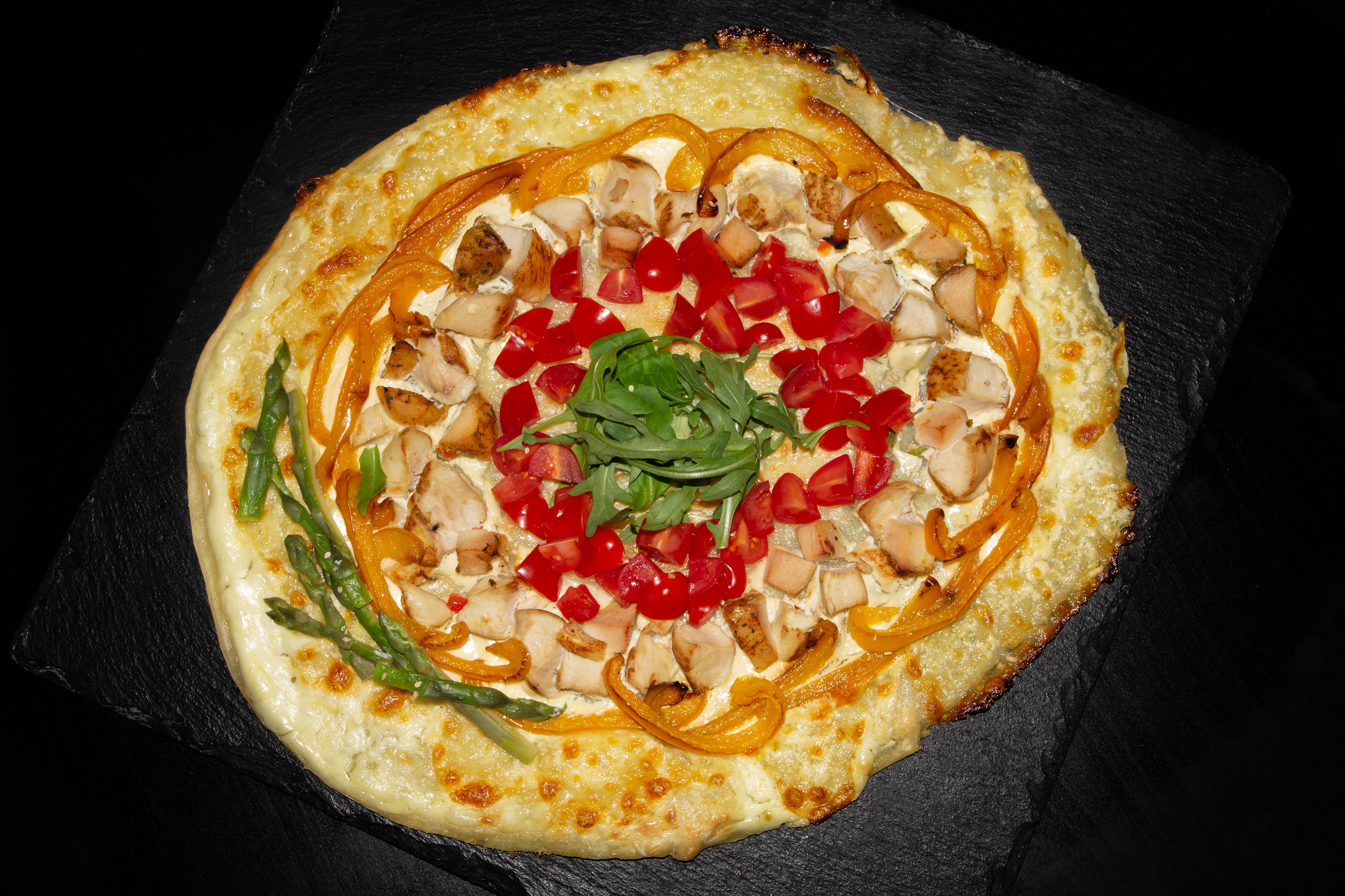 Pizza arc en ciel