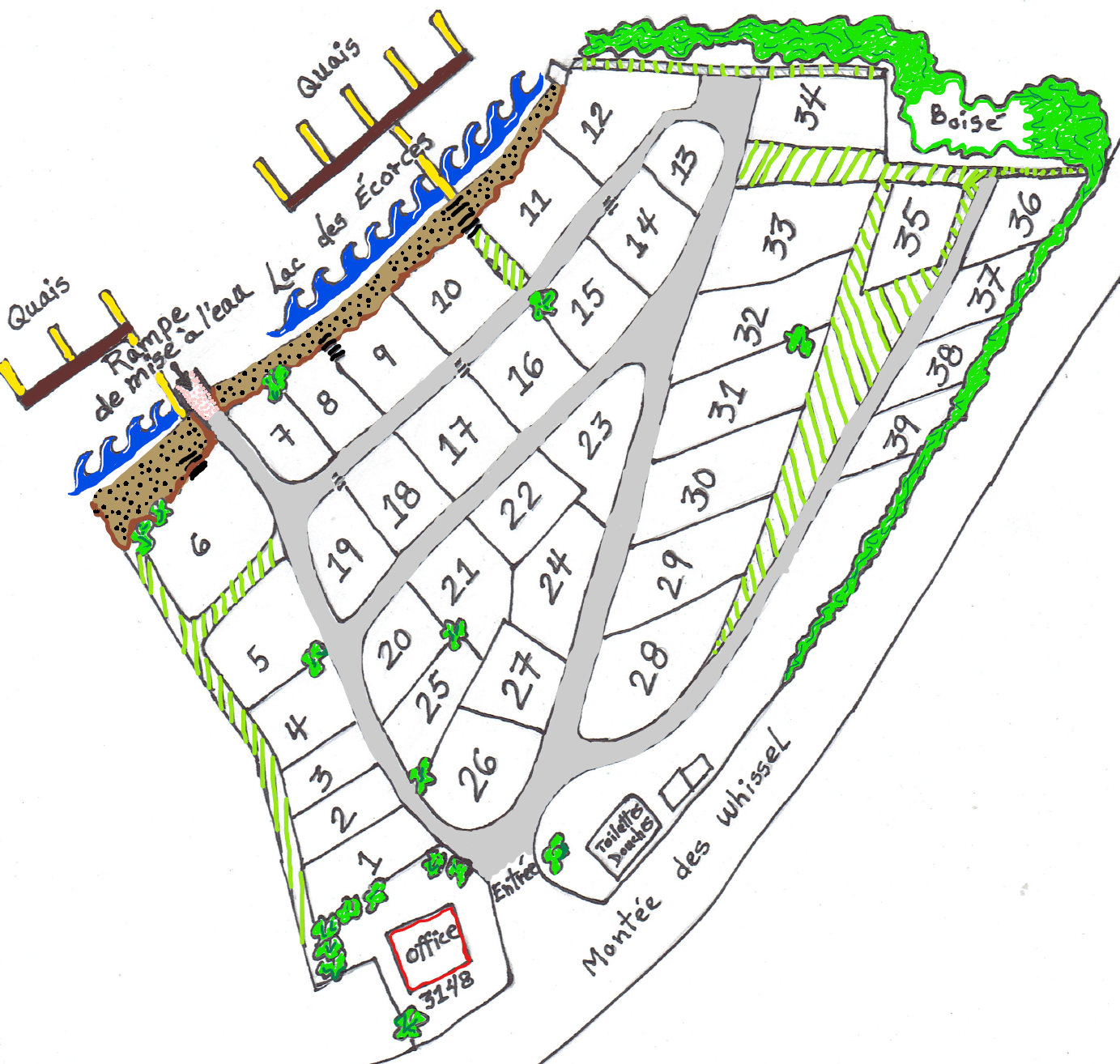 Plan du Camping