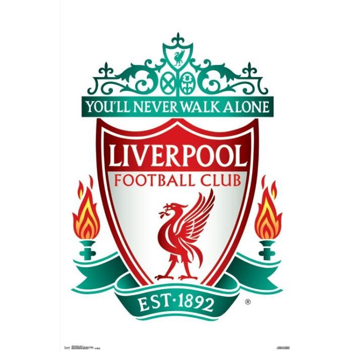 Liverpool logo impression d affiche 55 88 x 86