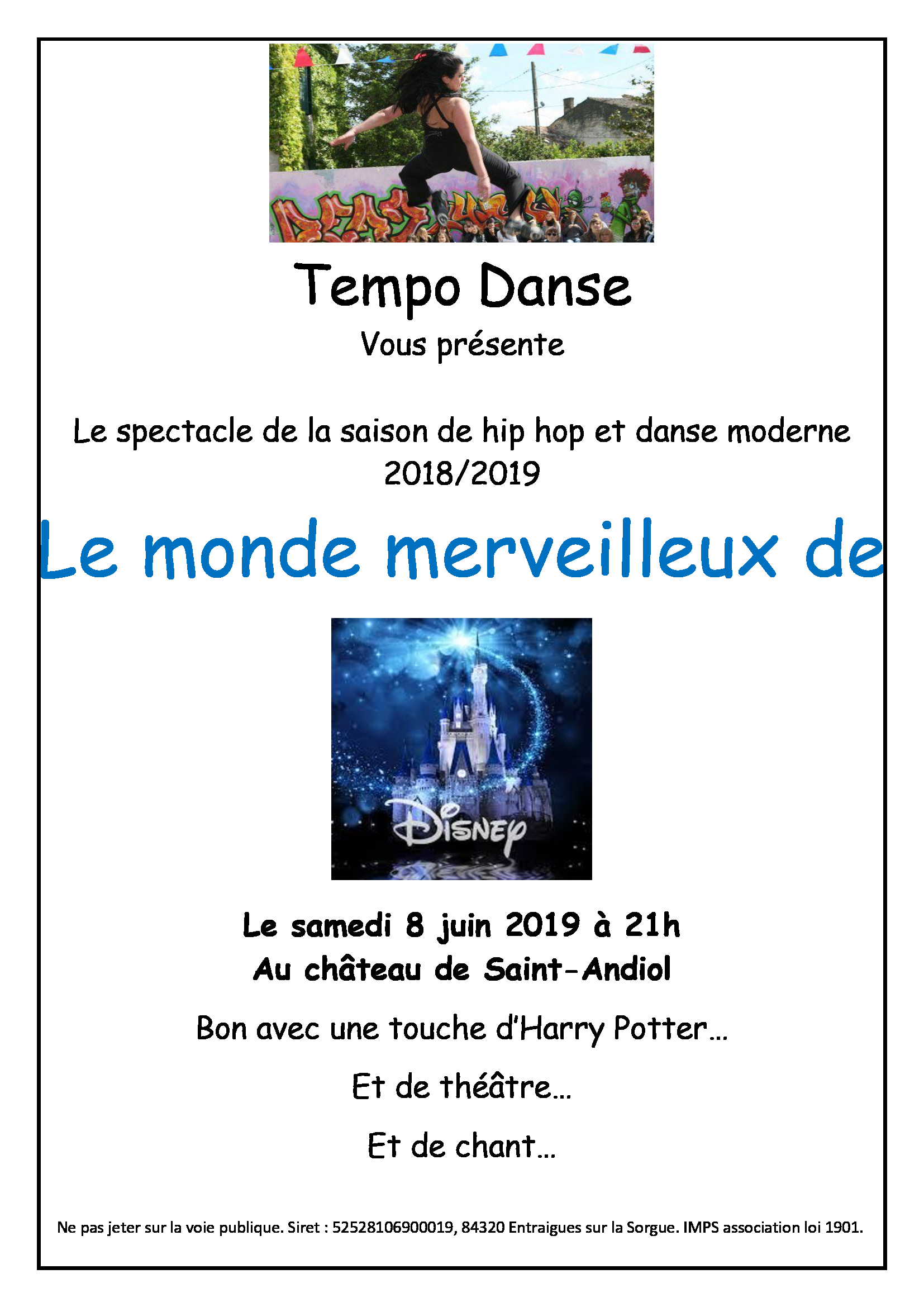 Affiche spectacle juin 2019 sa