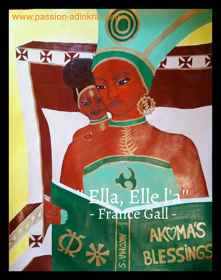 Akoko Nan - The Nurturer - by Ornella Ayivi
Acrylic paint on 65x50cm paper