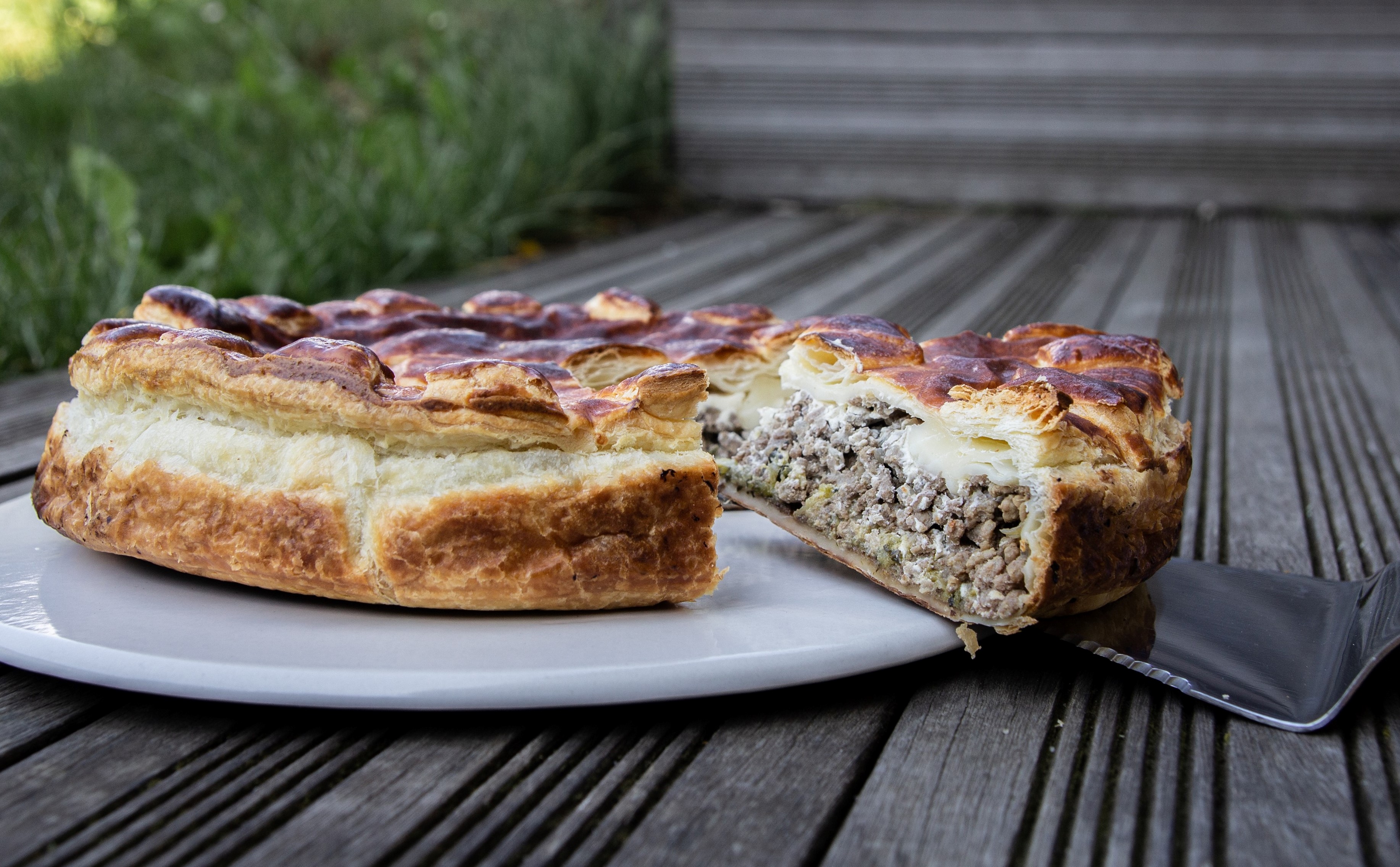Tourte à la viande et à la courgette