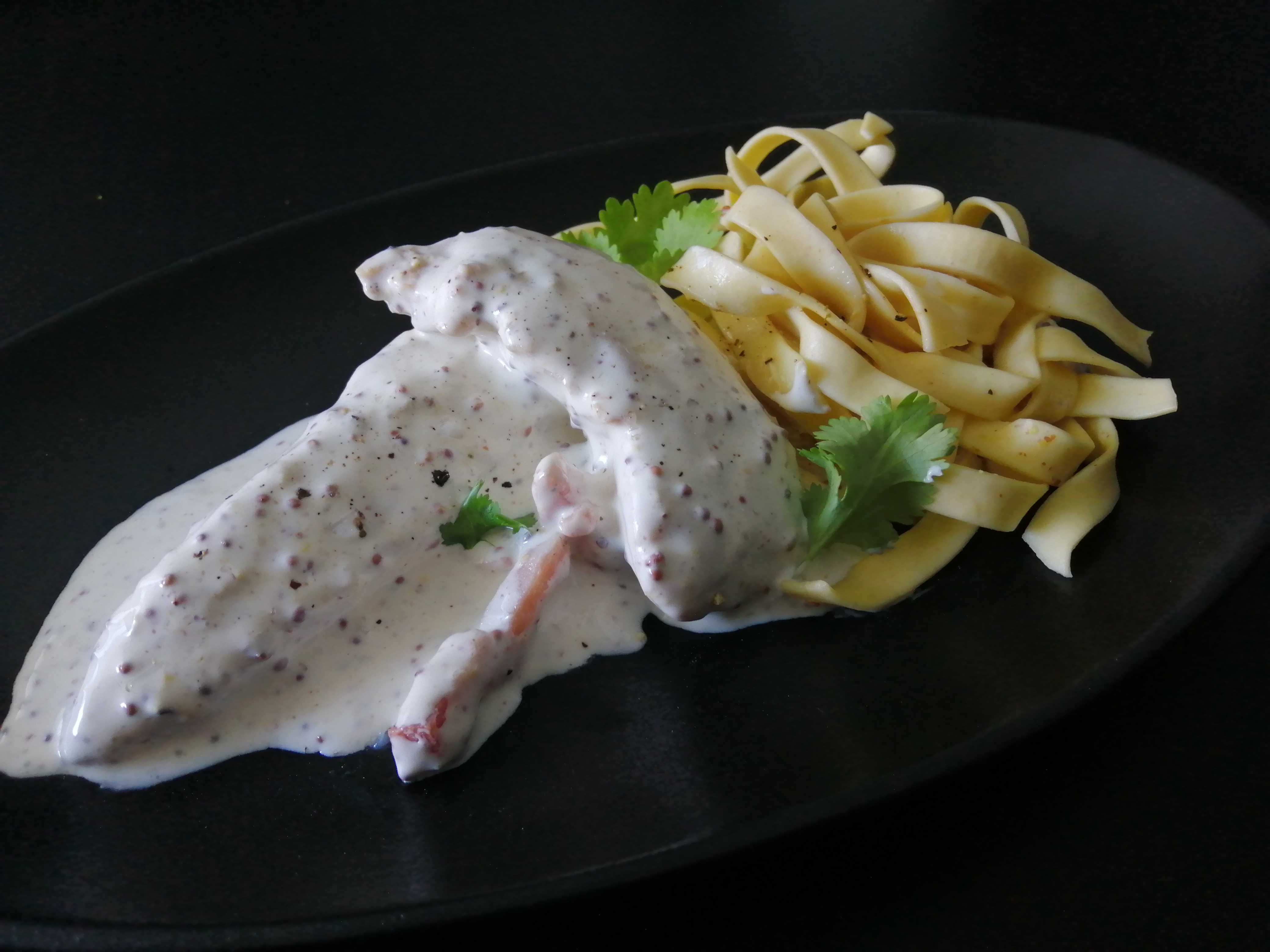 Poulet au miel et à la moutarde