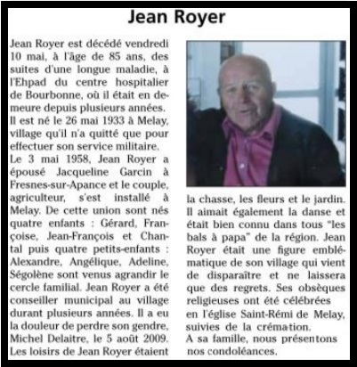 Deces jean royer