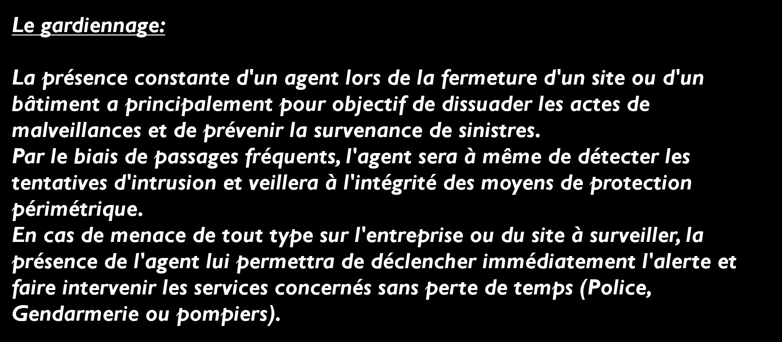 Gardiennage
