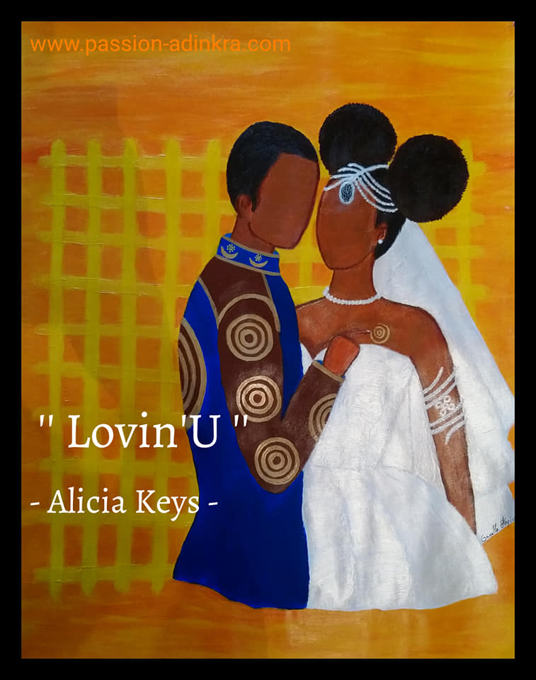 Kete Pa- Sign Your Name - by Ornella Ayivi
Acrylic paint on 65x50cm paper