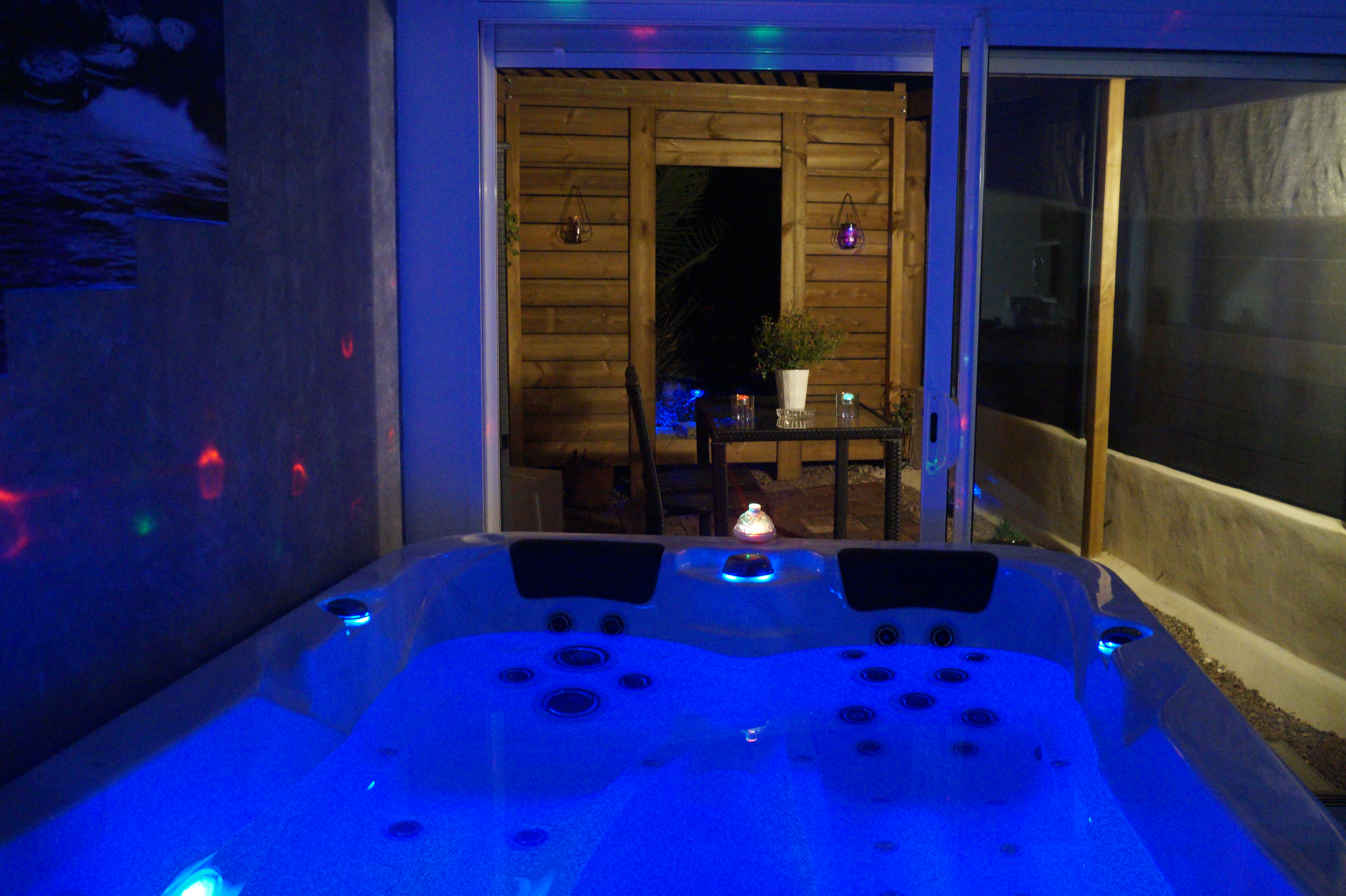 Spa pergola nuit