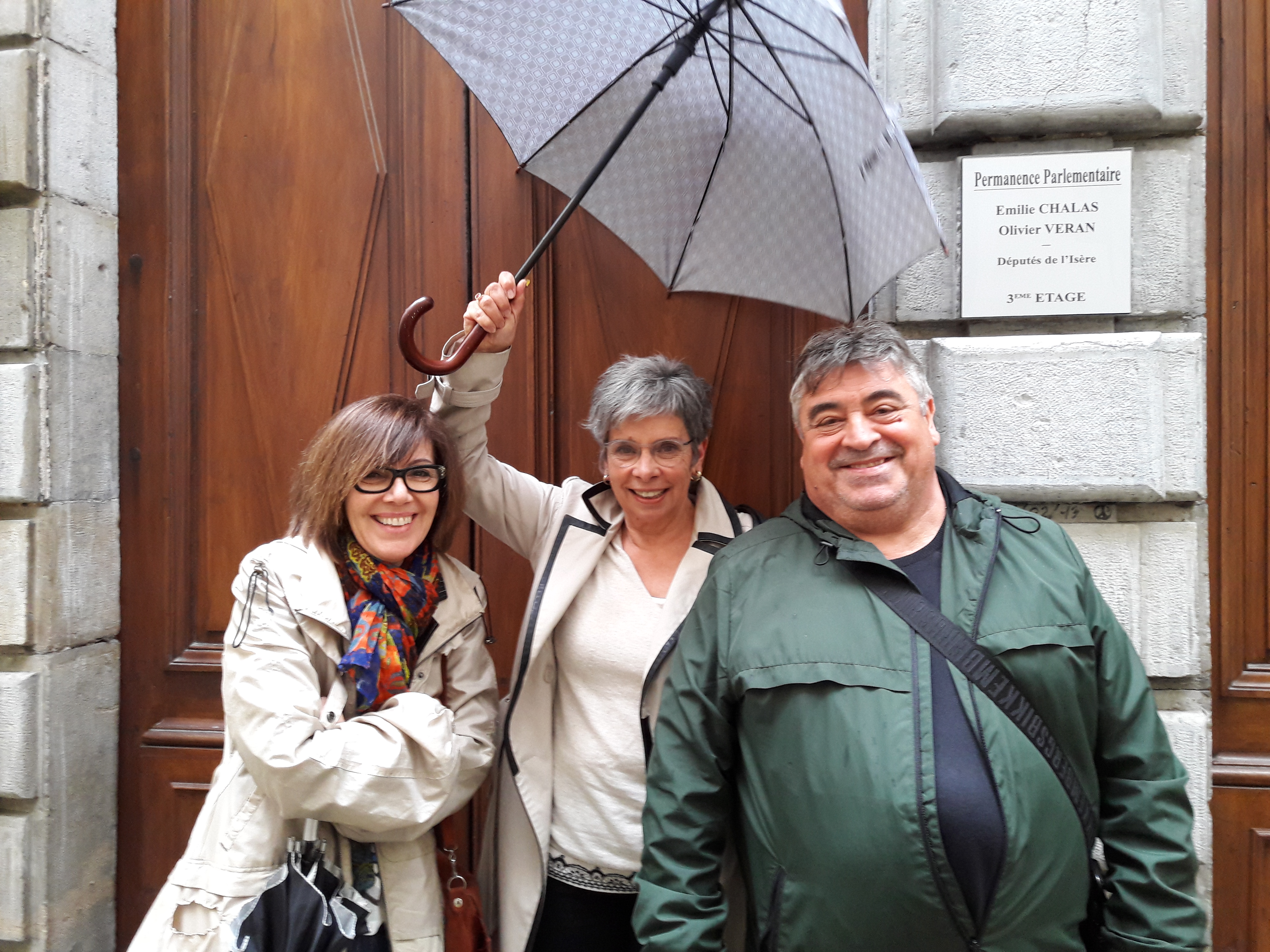 à la sortie de notre rencontre avec Monsieur Véran