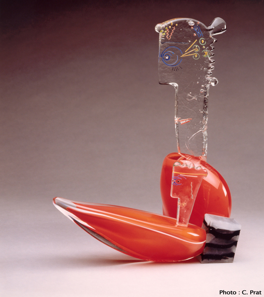 Buste et hors bord rouge 2001 photo c prat