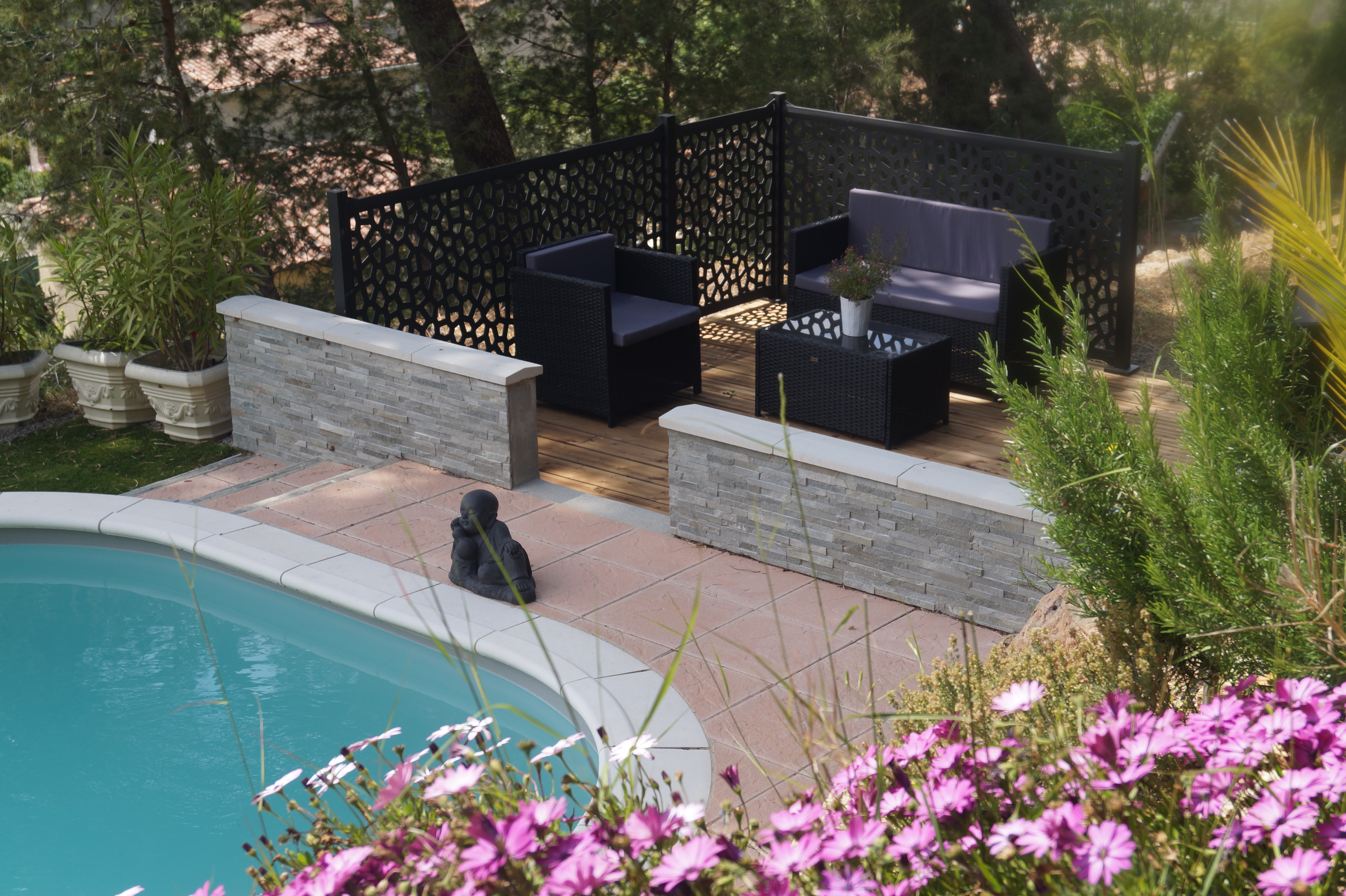 Salon jardin boudha