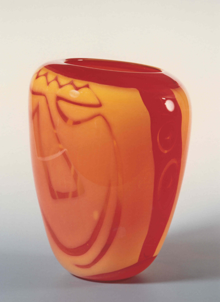Vase graal sourire rond 10937 30 photo carmassi