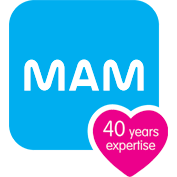 Mam 40years logo