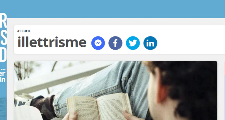 à lire sur le web, dossier illettrisme, site 20 minutes