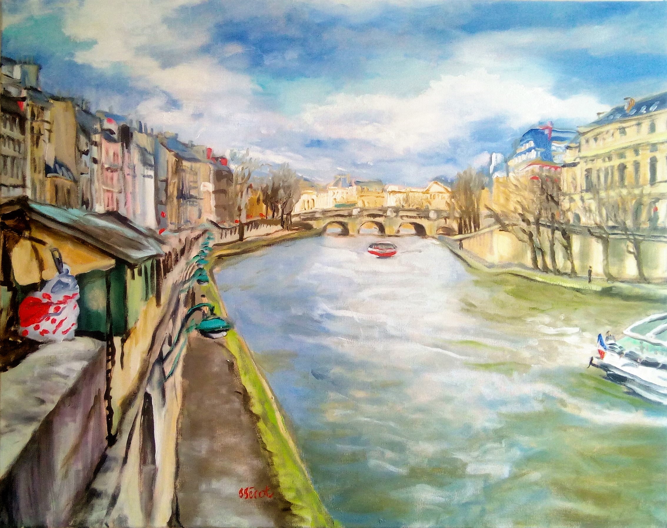 73x92 cm la seine