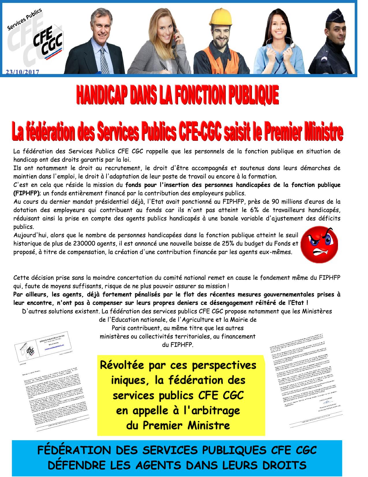 Handicap dans la Fonction Publique